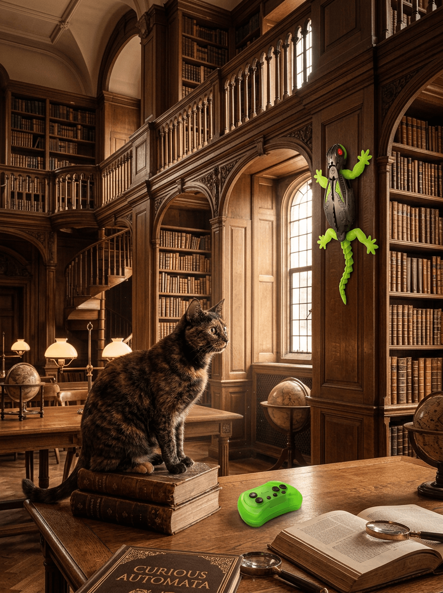 Todo Terreno Felino | Robot de Piso y Pared Para Gatos Con Control Remoto