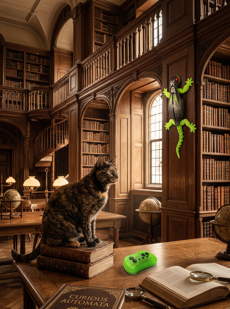 Todo Terreno Felino | Robot de Piso y Pared Para Gatos Con Control Remoto